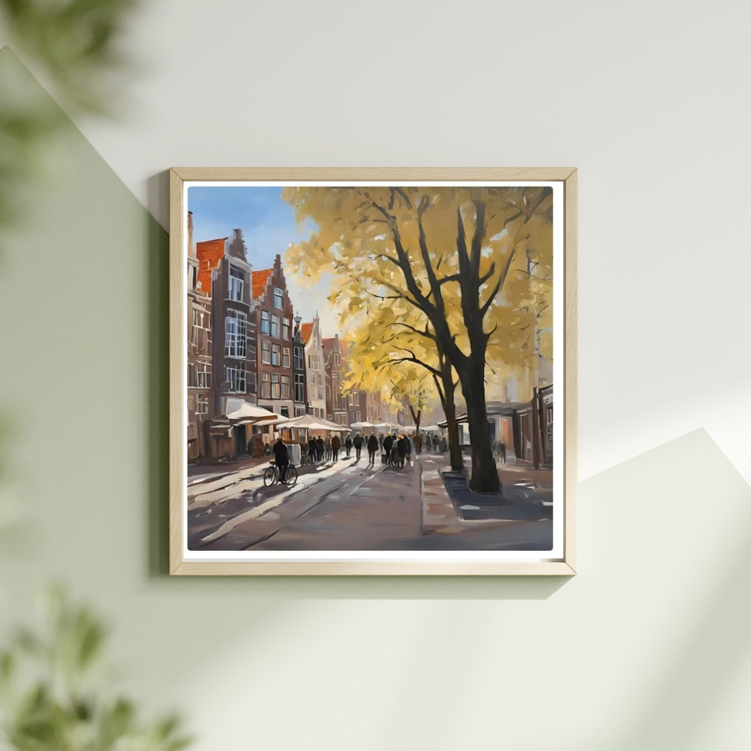 Utrecht Markt canvas print, premium home decor