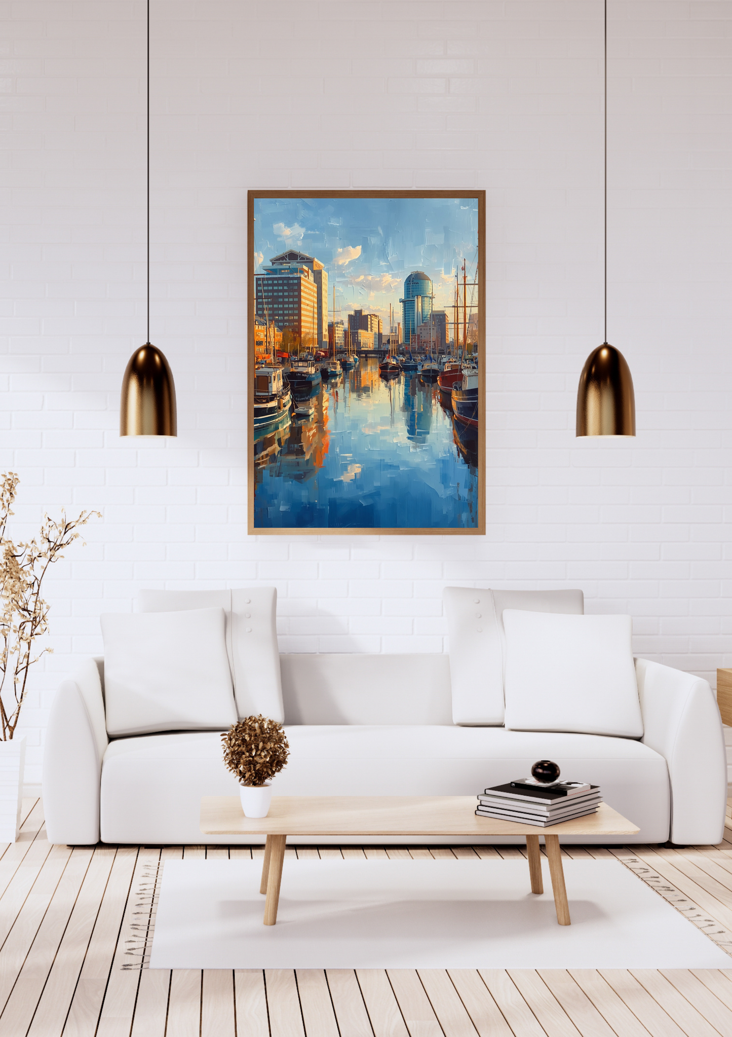 Rotterdam cityscape canvas print, premium home decor