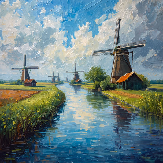 Canvas Schilderij – Wilde Urban Pop Art Compositie in Heldere Stijl