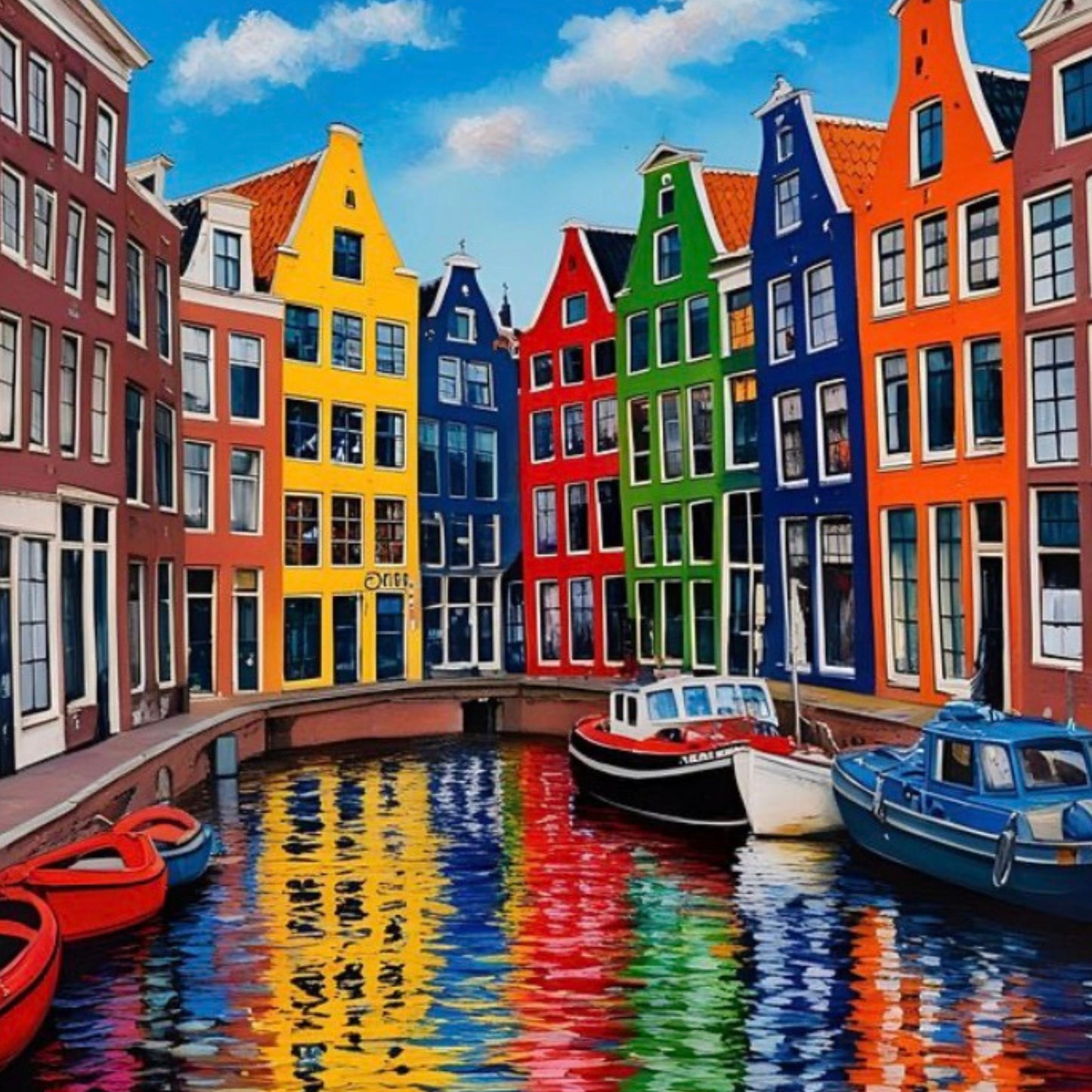 Canvas print of Utrecht city view, wall art for living room
