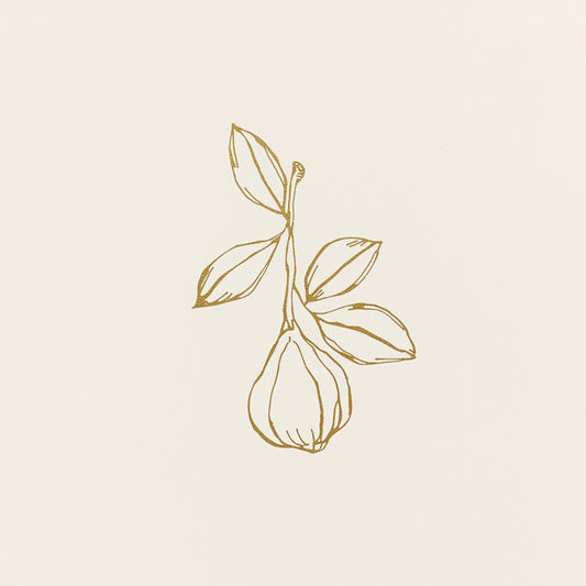 Minimalistisch gouden bloem lijn tekening canvas schilderij met fijne gouden contouren op witte achtergrond — keuken wanddecoratie
